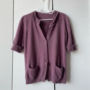 Purple burnello cucinelli cashmere sweater